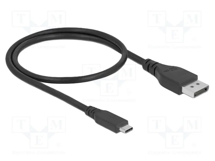 DeLOCK Cable Bidireccional USB Tipo C a DisplayPort 8K 60 Hz 0,5 m