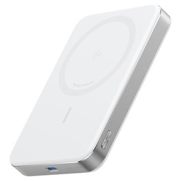 Anker A1664H21 MagGo PowerBank 10000 mAh con Carga Inalámbrica Magnética, Slim Blanco, Compatible con iPhone 12 o superior y AirPods
