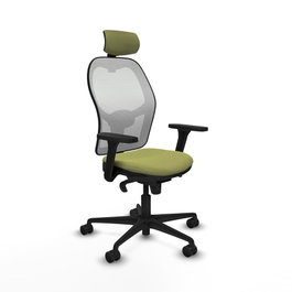 PIQUERAS Y CRESPO Silla de oficina Jorquera Verde oliva y Blanco