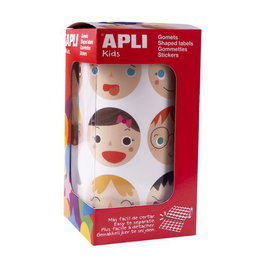 APLI Gomets Rollo 30 Hojas Círculo Ø 33 mm 360 uds. Emociones Removibles