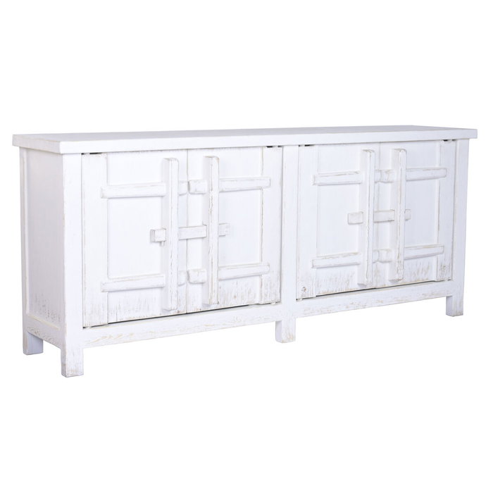 DKD Home Decor Aparador Olmo Macizo Blanco 230x48x95