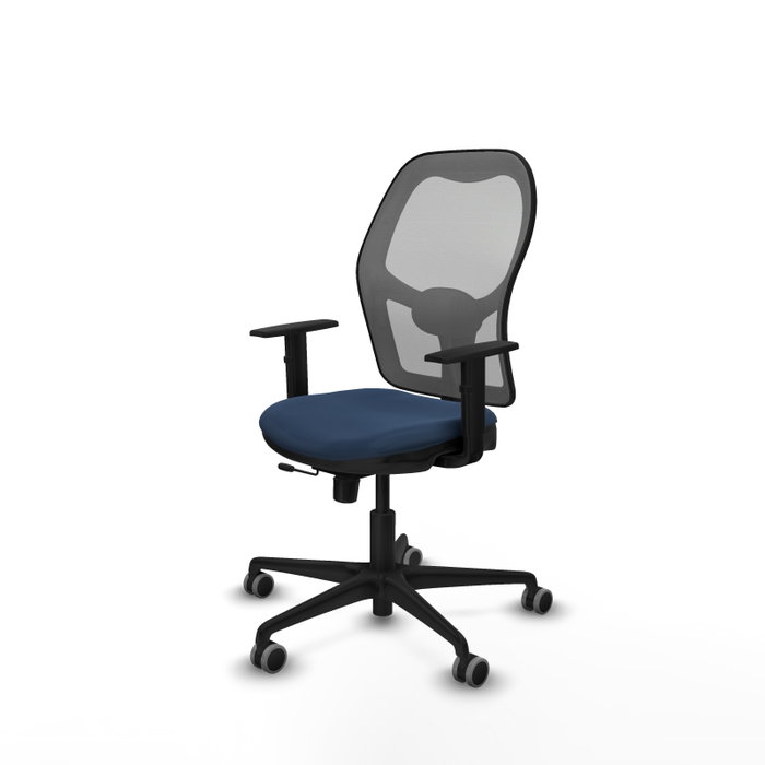 PIQUERAS Y CRESPO Silla de oficina Jorquera con mecanismo Sincro/Traslack, Azul marino y Gris PIQUERAS Y CRESPO Silla de oficina Jorquera con mecanismo Sincro/Traslack, Azul marino y Gris