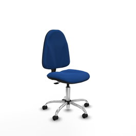 PIQUERAS Y CRESPO Silla de oficina Algarra Azul con Base Cromada