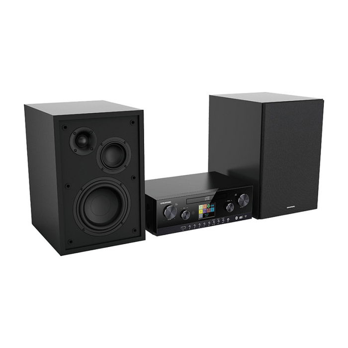 Grundig CMS 5000 BT Microcadena DAB+ con Wi-Fi y Bluetooth, 100W, Negro, CD, MP3, Spotify, Radio Internet