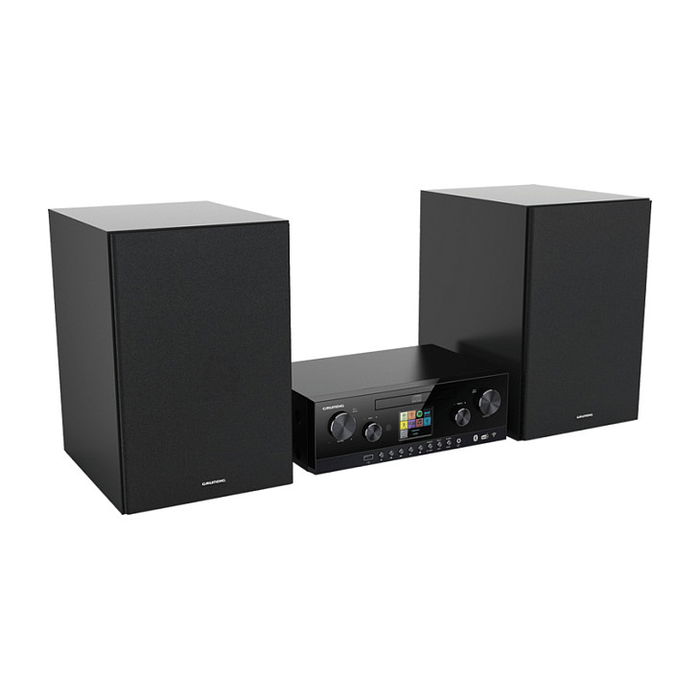 Grundig CMS 5000 BT Microcadena DAB+ con Wi-Fi y Bluetooth, 100W, Negro, CD, MP3, Spotify, Radio Internet