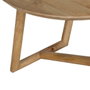 Ixia Mesa de centro de madera de mango natural 60 x 60 x 45 cm