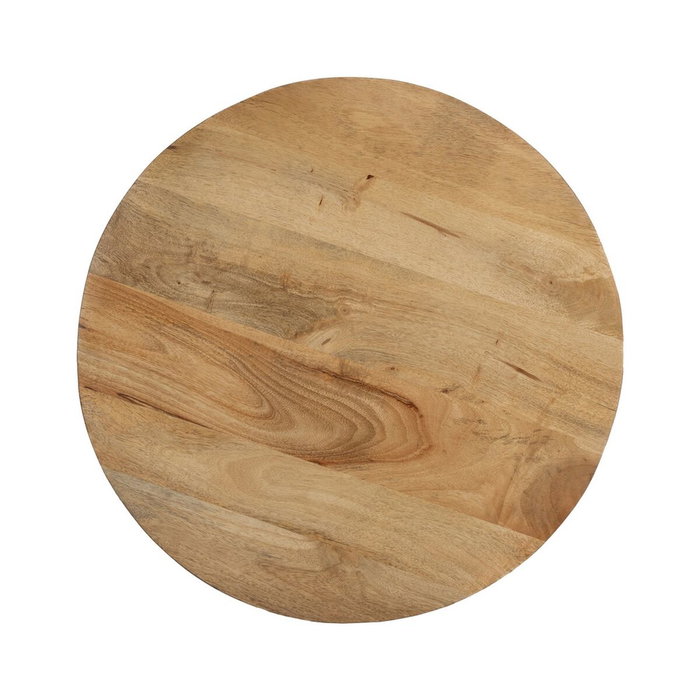 Ixia Mesa de centro de madera de mango natural 60 x 60 x 45 cm