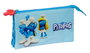 Portatodo Doble Los Pitufos Azul 22 x 12 x 3 cm