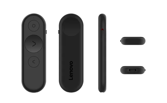 Lenovo 4XW1S62316 Presentador o Control Remoto Bluetooth Universal Recargable via USB-C Negro