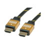ROLINE 11.04.5564 Cable HDMI 20m HDMI Tipo A Macho a HDMI Tipo A Macho Negro Oro 1920 x 1080 Pixeles