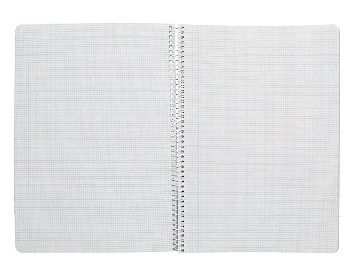 Liderpapel Cuaderno Espiral A4 Pautaguía Tapa Dura 80 Hojas 90 g Cuadro Pautado 2,5 mm Color Azul