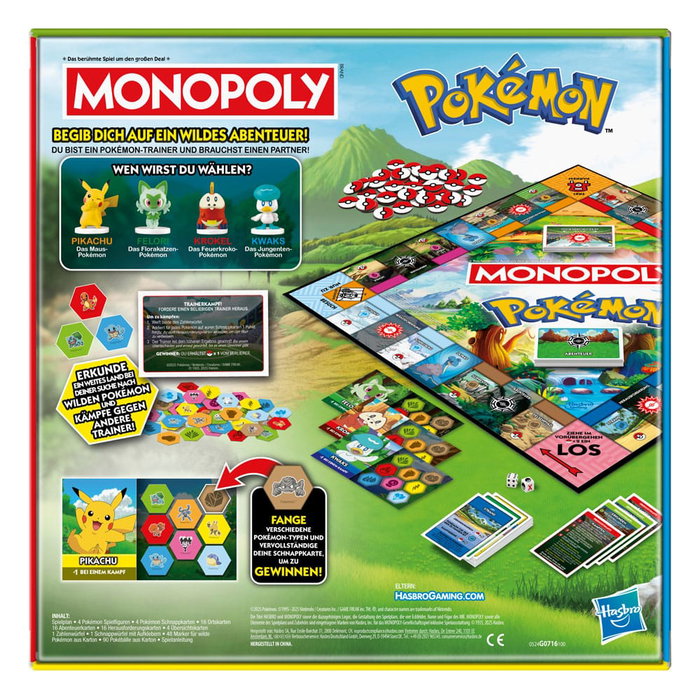 Hasbro Monopoly Edición Pokémon - Alemán