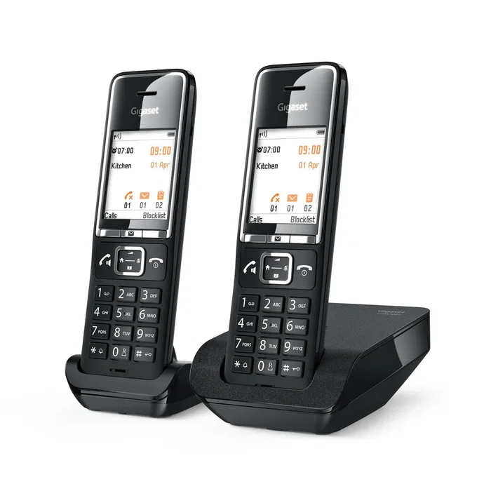 Gigaset COMFORT 550 duo Teléfono analógico inalámbrico Negro