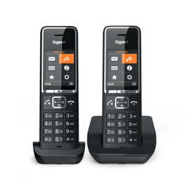 Gigaset COMFORT 550 duo Teléfono analógico Negro
