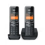 Gigaset COMFORT 550 duo Teléfono analógico Negro