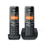 Gigaset COMFORT 550 duo Teléfono analógico Identificador de llamadas Negro L36852-H3001-D204