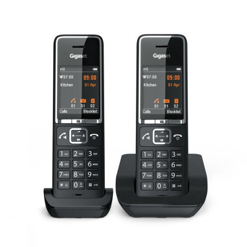 Gigaset COMFORT 550 duo Teléfono analógico Identificador de llamadas Negro L36852-H3001-D204 Gigaset COMFORT 550 duo Teléfono analógico Identificador de llamadas Negro L36852-H3001-D204