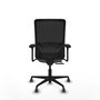 PIQUERAS Y CRESPO Silla de oficina Zulema con mecanismo Sincro/Traslack Gris/Negro