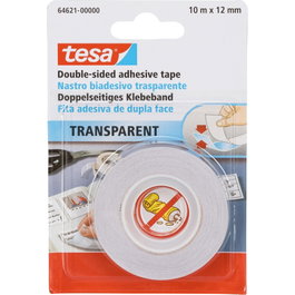 Tesa Cinta adhesiva de doble cara 10m x 12mm transparente 64621
