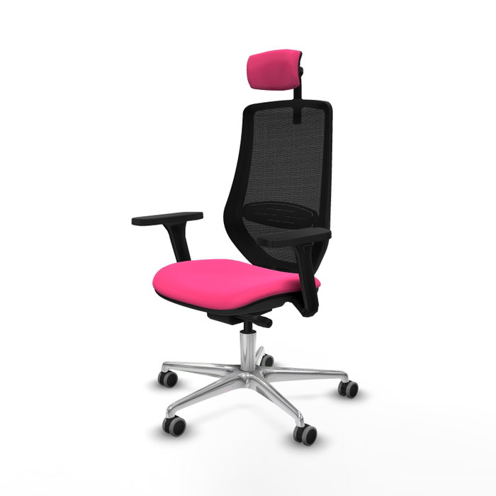 PIQUERAS Y CRESPO Silla de oficina Mardos con mecanismo Sincro/Traslack Rosa y Negro PIQUERAS Y CRESPO Silla de oficina Mardos con mecanismo Sincro/Traslack Rosa y Negro