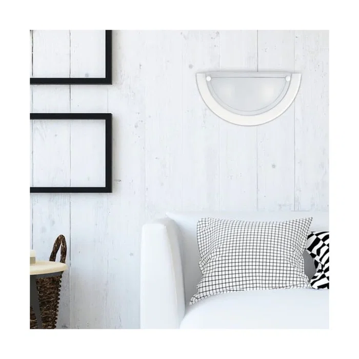 RABALUX Aplique Ufo 1xE27 IP20 RAB-5181 Metal Blanco y Cristal Opal Blanco