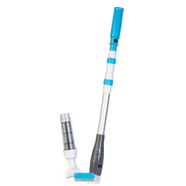 Gre Limpiafondos de Batería con Mango Telescópico para Piscinas y Spas