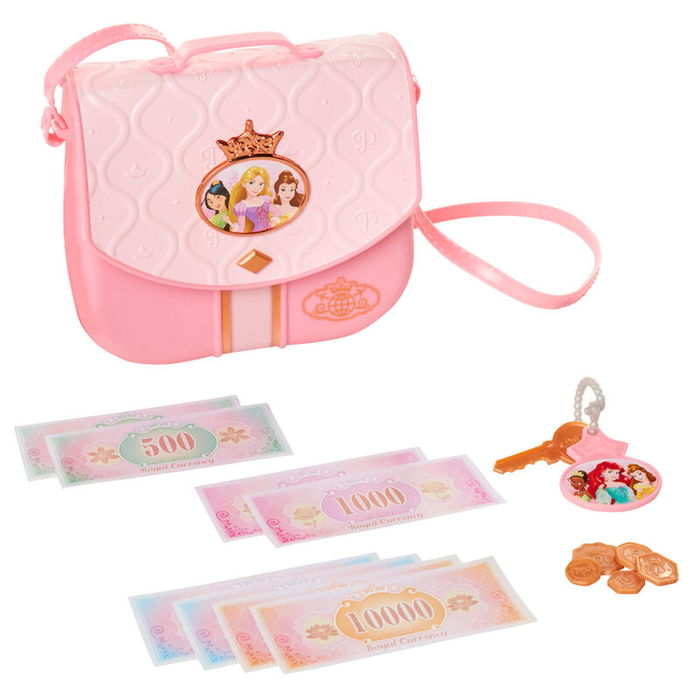 JAKKS PACIFIC Bolso Viaje Princesas Disney con Bolso, Llaves y Dinero de Juguete JAKKS PACIFIC Bolso Viaje Princesas Disney con Bolso, Llaves y Dinero de Juguete