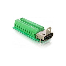 DeLOCK Adaptador HDMI hembra a bloque de terminales de 20 pines DeLOCK Adaptador HDMI hembra a bloque de terminales de 20 pines