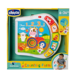 Chicco 00009778000000 Libro De Los Animales De La Granja Interactivo para Bebés con Sonidos