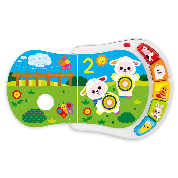 Chicco 00009778000000 Libro De Los Animales De La Granja Interactivo para Bebés con Sonidos