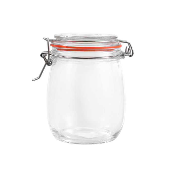 La Mediterranea Tarro Hermético Vidrio Clip 750 ml (12 Unidades) La Mediterranea Tarro Hermético Vidrio Clip 750 ml (12 Unidades)