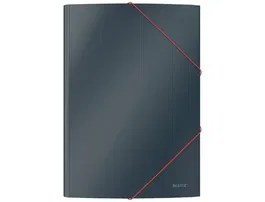 Carpeta De Gomas Y Solapas Leitz Cosy Carton A4 Gris (Set de 10)