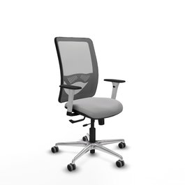 PIQUERAS Y CRESPO Silla de oficina Zulema con mecanismo Sincro/Traslack Gris