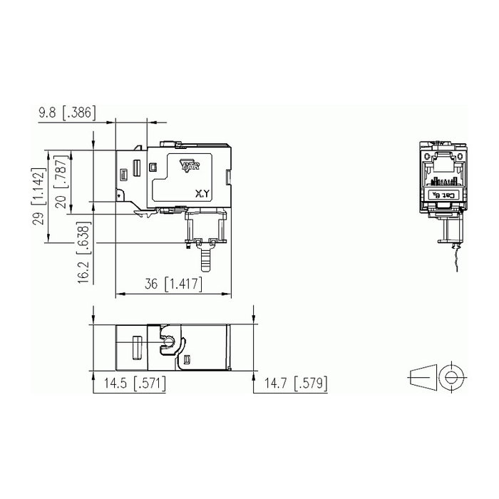 METZ CONNECT C6Amodul K 270 Buchse - Keystone