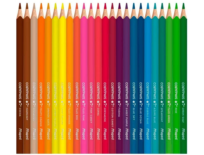 Maped Lápices de Colores Madera 72 Colores Surtidos Color Peps Star Caja de Cartón
