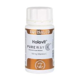 EQUISALUD Holovit Pure Way-C - Vitamina C 750 mg - 50 Cápsulas - Complemento Alimenticio - Sistema Inmunitario - Apto Vegetarianos