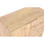 DKD Home Decor Buffet de Madera de Caucho y Ratán Natural