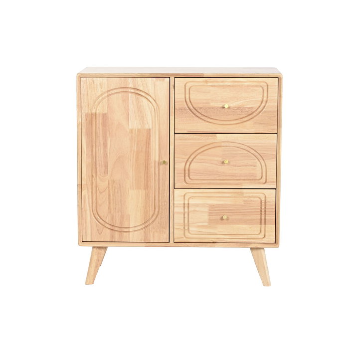 DKD Home Decor Buffet de Madera de Caucho y Ratán Natural DKD Home Decor Buffet de Madera de Caucho y Ratán Natural