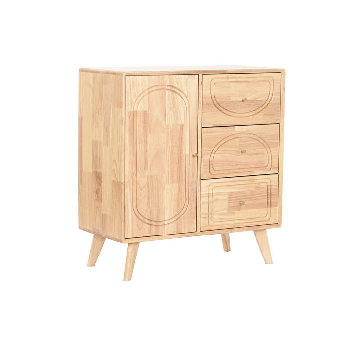 DKD Home Decor Buffet de Madera de Caucho y Ratán Natural DKD Home Decor Buffet de Madera de Caucho y Ratán Natural