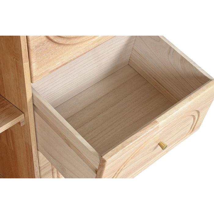 DKD Home Decor Buffet de Madera de Caucho y Ratán Natural DKD Home Decor Buffet de Madera de Caucho y Ratán Natural