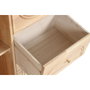 DKD Home Decor Buffet de Madera de Caucho y Ratán Natural