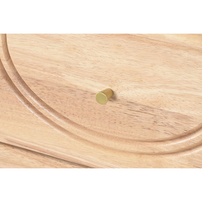 DKD Home Decor Buffet de Madera de Caucho y Ratán Natural DKD Home Decor Buffet de Madera de Caucho y Ratán Natural
