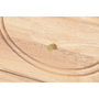 DKD Home Decor Buffet de Madera de Caucho y Ratán Natural