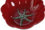 DKD Home Decor Tomate 24 Ensaladera Rojo Verde Gres 27.5 x 10 x 28 cm (2 Unidades) Apto Microondas y Lavavajillas