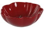 DKD Home Decor Tomate 24 Ensaladera Rojo Verde Gres 27.5 x 10 x 28 cm (2 Unidades) Apto Microondas y Lavavajillas