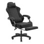 Mars gaming Silla gaming MGC-X Pro con reposapiés, reposabrazos ajustable e inclinación 90-135º, 120 kg máximo, 5 ruedas, Negro