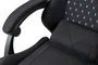 Mars Gaming MGC-X Silla Gaming Ergonómica Negra con Reposapiés, Inclinación 90-135°, Reposabrazos Ajustables, Soporte Lumbar y Cervical, 120kg Máx, 5 Ruedas