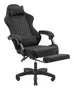 Mars Gaming MGC-X Silla Gaming Ergonómica Negra con Reposapiés, Inclinación 90-135°, Reposabrazos Ajustables, Soporte Lumbar y Cervical, 120kg Máx, 5 Ruedas
