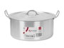 KINVARA Cacerola de Aluminio de 15 L, 34 cm, Plata (Pack de 2)