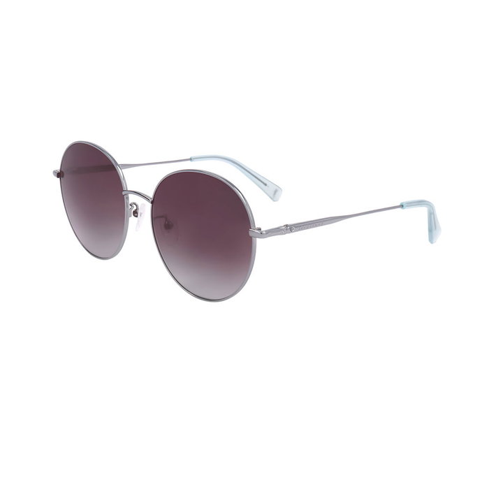 Longchamp LO157SA Gafas de Sol Mujer 58-18-140 mm Metal Redondo UV400